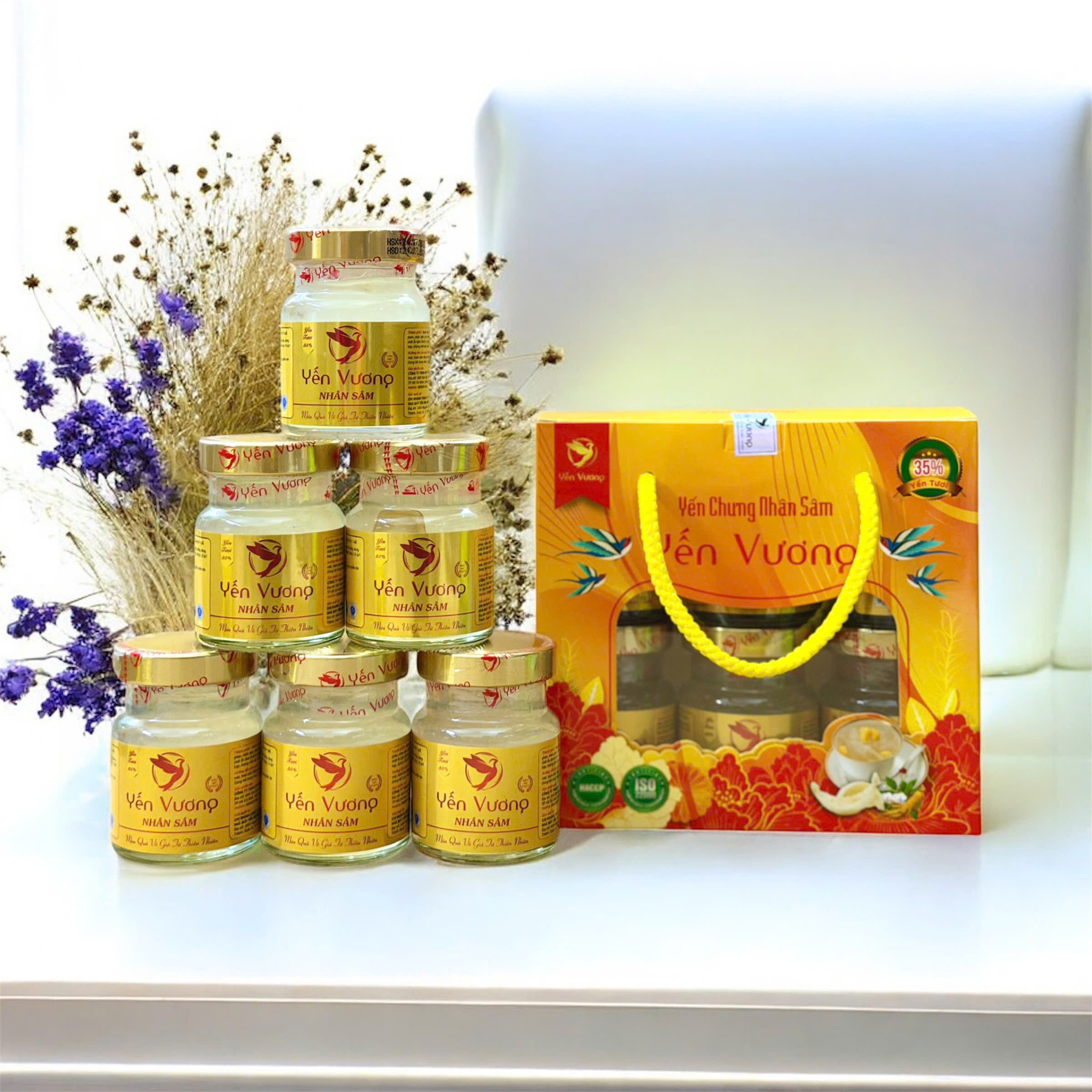 Lốc 6 hũ yến Vương 70ml Nhân Sâm